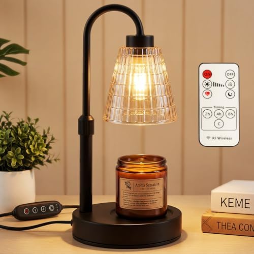 Candle Warmer Lamp with Timer Dimmer,2 Bulbs, Round by Unknown