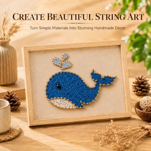 RM Studio DIY String Art Kit, Arts and Crafts for Adults Women Teen Girl, Handmade Funny Gift Art Project for Home Décor, Keepsake & Creative Crafts - Image 2