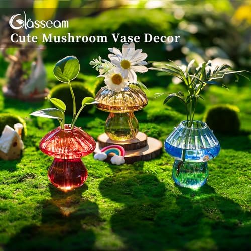 Glasseam 3Pcs Mushroom Propagation Station: Glass Terrarium Jar for Plants - Image 2
