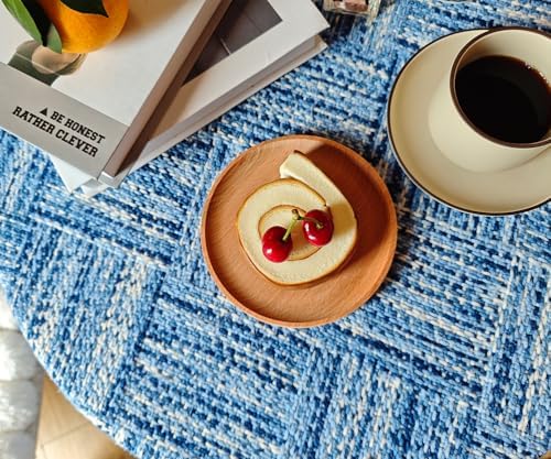 Small Mini 5.9" Round Wooden Tray - Image 7