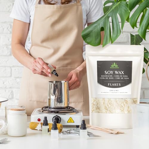 Soy Wax Flakes, Waxcanpy Natural Candle Wax, Organic Soy Wax for Candle Making from Farm, No Additives, Harmless and Pure (20lb) - Image 6