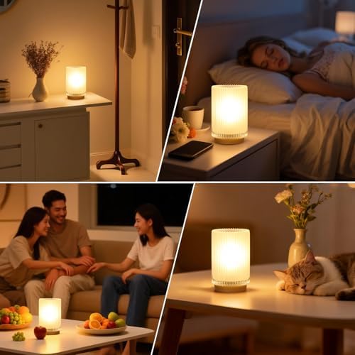 Cordless Table Lamp with Timer, Bedside Lamps with LED Warm Light - Image 6
