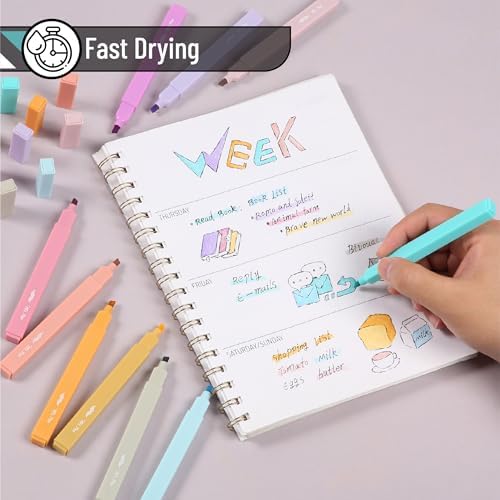 Mr. Pen- Aesthetic Highlighters No Bleed, 10 Pack, Assorted Colors | Chisel Tip, Cute Highlighters Assorted Colors for Journaling, Highlighting, Underlining, Fast Dry, Back to School Supplies - Image 3