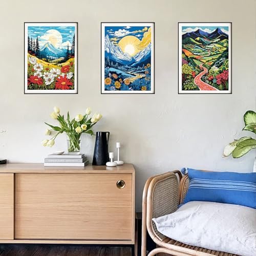 DOZEEZOP 6-Pack Diamond Art Kit for Adults, 5D Diamond Painting 12x16 Inch - Image 6