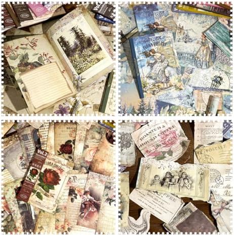 160Pcs Vintage Scrapbook Paper, Double-Sided Junk Journal Paper, 4 Styles - Image 2