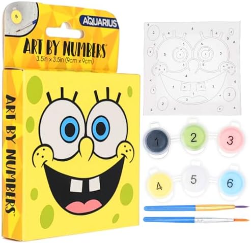 AQUARIUS Spongebob Squarepants Micro Art by Numbers Kit – Paint Set by AQUARIUS