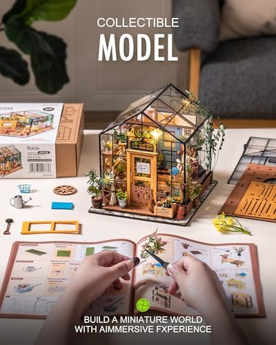 Rolife DIY Miniature Greenhouse Kits for Adults - Cathy's Flower House - Image 6