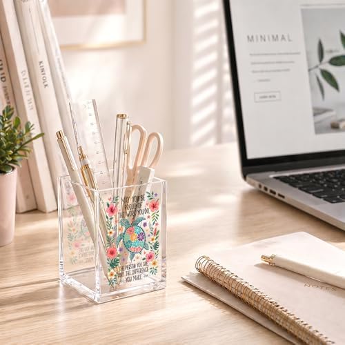 Funny May You Be Proud Of The Work You Do Acrylic Pencil Holder Cup - Image 4