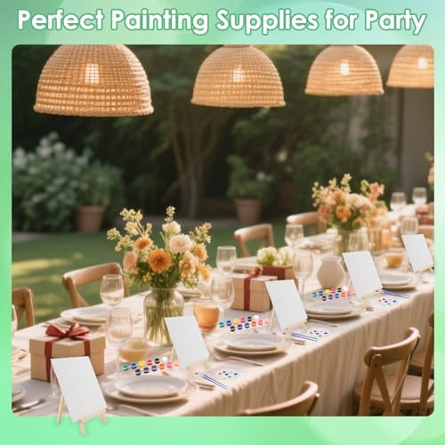 10 Set Canvas Painting Kit, 4 x 4 Inch Canvas Boards for Painting - Image 5