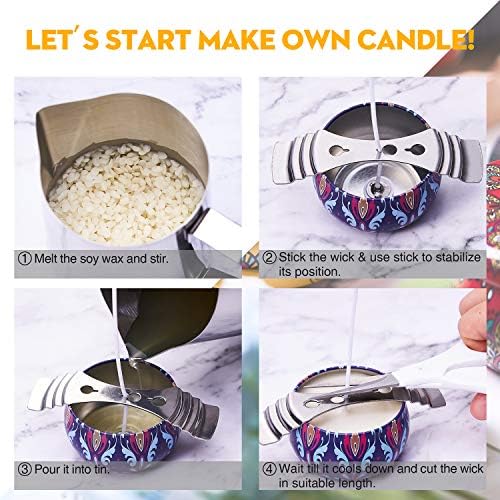 Lucky Goddness Candle Making Kit, Candle Making Supplies with Soy Wax for Candle Making Beginners - Image 4