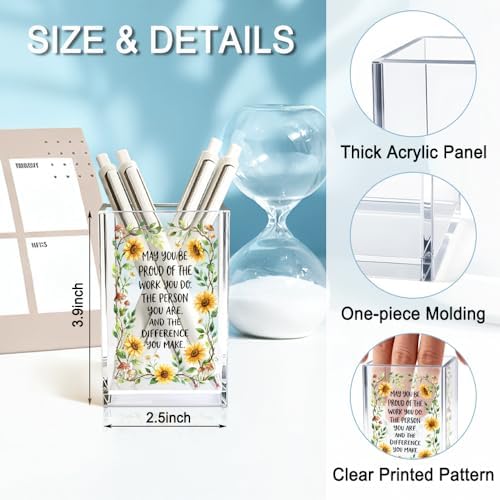 May You Be Proud Of The Work You Do Acrylic Pencil Holder Cup Gifts - Image 2