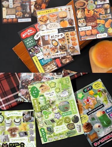 Japanese Retro Sticker Book, 800 Cartoon Stickers Book with Art Coated Paper Creative Activity Stickers for Adults, DIY Scrapbooking Phone Cases Laptops Party Gifts (Travel Memory) - Image 4