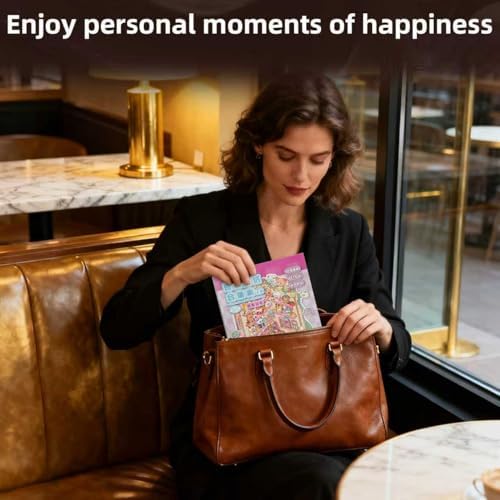 3D Sticker Scene Therapy Book – DIY Miniature Craft Kit with Repositionable 3D Stickers, Stress Relief Gift for Teens & Adults - Image 4
