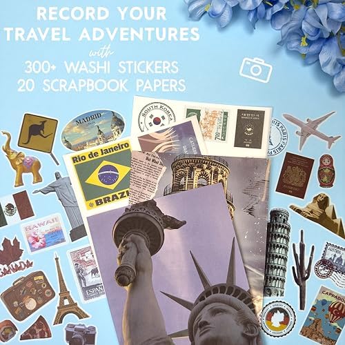 Travel Stickers for Scrapbooking & Journaling - Travel Scrapbook Supplies - Image 2