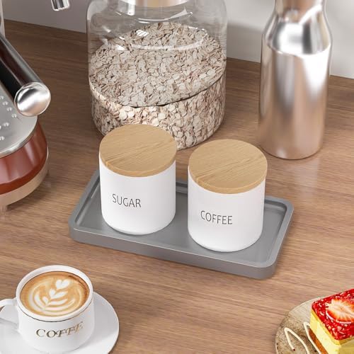 Weenson Bamboo Bathroom Vanity Tray, Decor, Silver, 7.9" x 4" x 0.8" - Image 6
