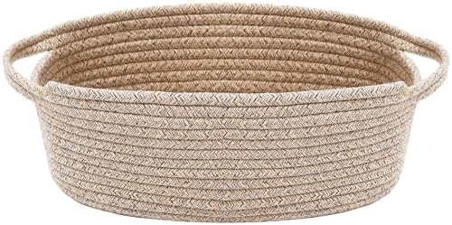 JMvicyroam Small Woven Basket, Empty Gift Basket, Oatmeal/1 Pack by JMvicyroam
