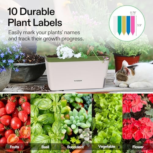 VIVOSUN Self-Watering Planters, 4-Pack 10.5 in Window Herb Planter Box - Image 5