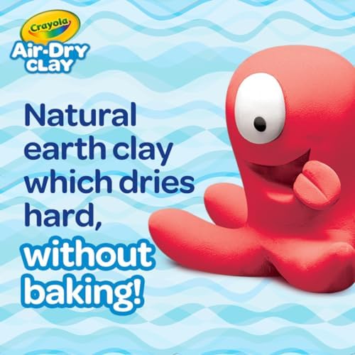 Crayola Air Dry Clay, Classic Colors, Bulk (4) Set of 2.5 lb. Resealable Buckets, Modeling Clay Alternative for Kids - Image 2