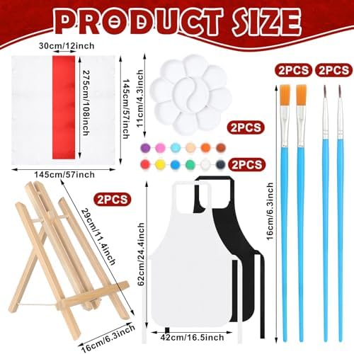 Zhanmai 2 Pack Sip and Paint Kit for Couples Date Night - Image 3