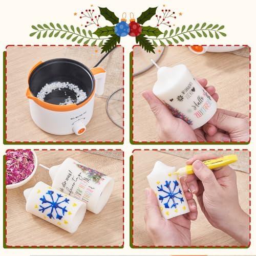 Ksedcon DIY Candle Making Kit for Adult Beginners with Molds - Image 3