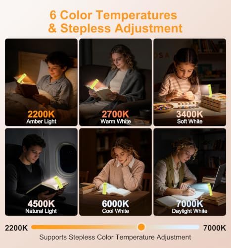 Gritin 2026 Gen 2 Rechargeable Book Light,2-in-1 Reading Light & Flashlight - Image 4