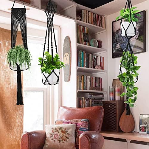 SFENNGPET Macrame Plant Hangers, 6Pack Hanging Planters for Indoor Plants - Image 5