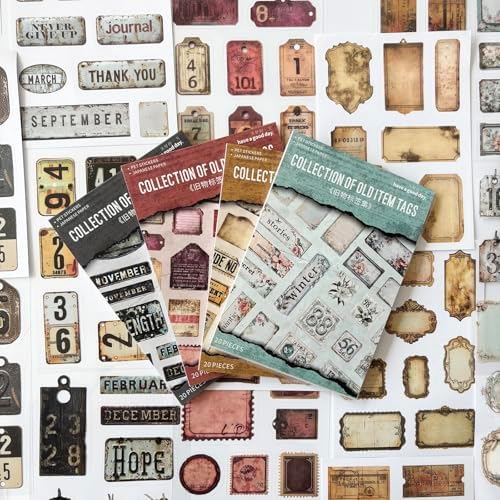 PET Washi Journal Stickers for Scrapbooking, Label Scrapbook Sticker Book by Kesari
