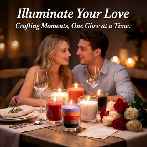 Sukh 15oz Sand Candles with Wicks - Colored Candle Sand Refillable Wax - Image 2