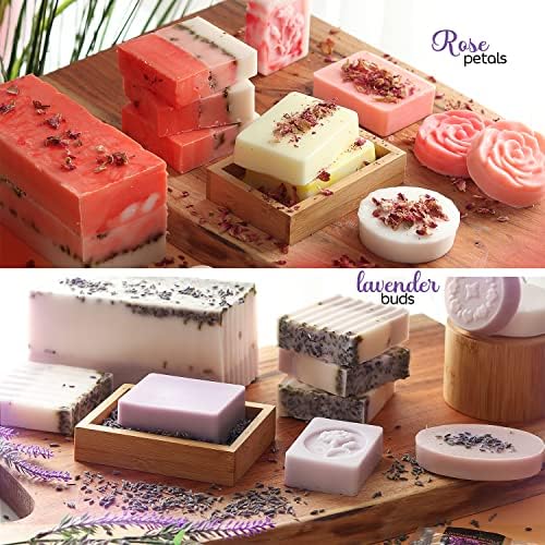 CraftZee Large  Deluxe Soap Making Kit - All-in-One Soap Making Supplies with Soap Base, Soap Cutter Box, Silicone Loaf Molds, Fragrances & More - Homemade Melt & Pour DIY Craft Kits - Image 6