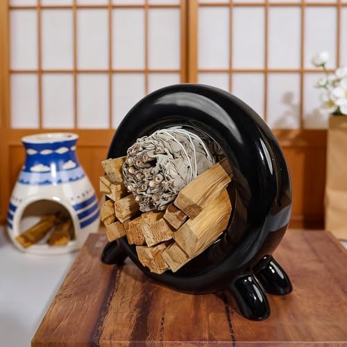 Ceramic Incense Holder & Burner for Palo Santo and Sage Storage - Image 4