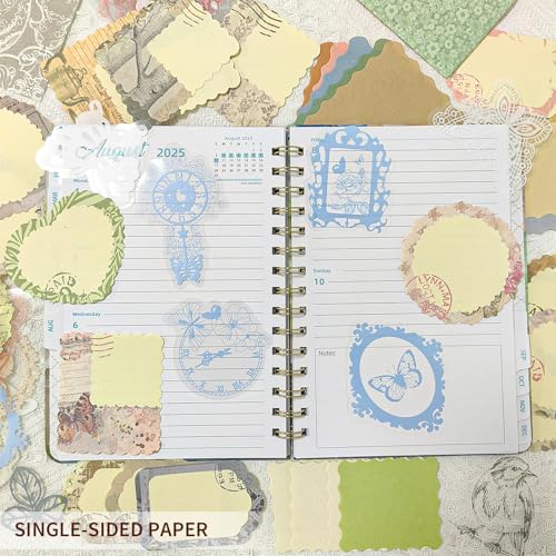 250Pcs Vintage Journal Supplies Kit,Scrapbook Papers Stickers - Image 6