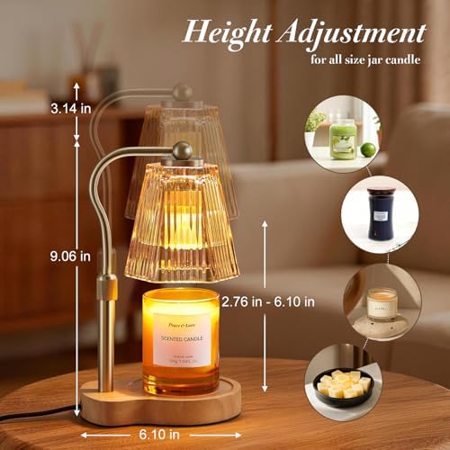 Candle Warmer Lamp with Timer Dimmable, Flameless Scented Wax Melter - Image 5