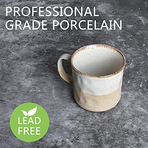 Bosmarlin Large Ceramic Coffee Mug, White Big Tea Cup for Office and Home, 18 Oz, Dishwasher and Microwave Safe, 1 PCS (White, 1) - Image 3