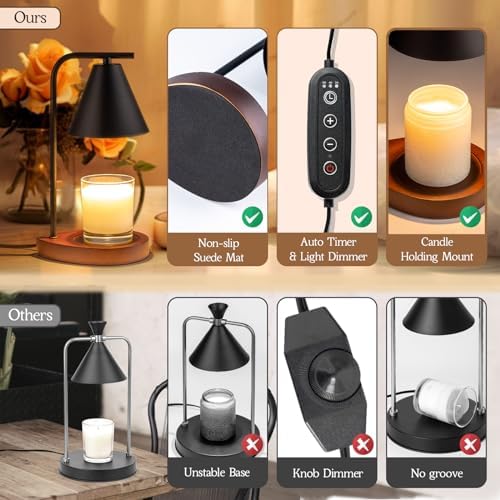 Marycele Candle Warmer Lamp with Timer, Electric Wax Lamp Gifts Home Decor - Image 6