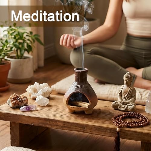 CEREMONY Palo Santo Holder -Mini Ceramic Incense Holder for Palo Santo Sticks - Image 4