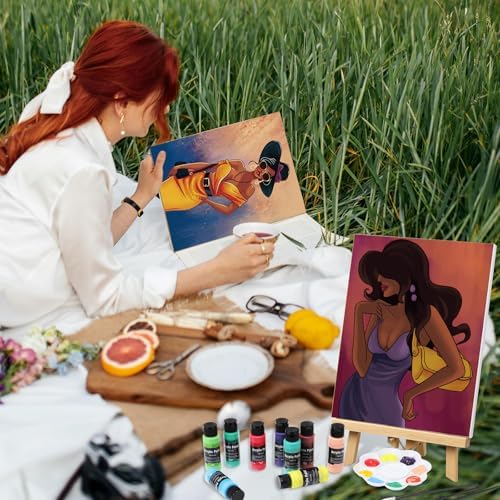 AmazingSpark 62 Pcs 6 Sets Paint Sip Kit for Adults, Elegant Lady - Image 6