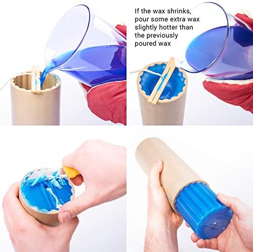 Candle Molds for Candle Making Cylinder Shaped - Height: 6.7 in, Width: 2.7 in - Wax Melt Molds for Crafts - Candle Wax Molds – Candle Making Supplies - Image 5