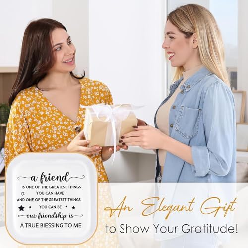Friendship Gifts for Women Best Friend Ring Dish Birthday Moving Away Gifts - Image 4