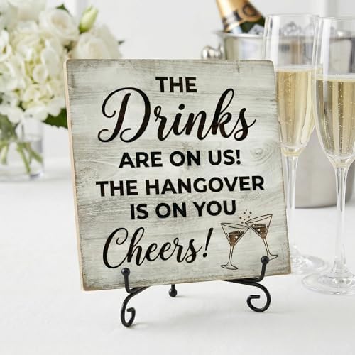 Bar Signs for Home Bar Decor, Rustic Bar Accessories for Man Cave - Image 2