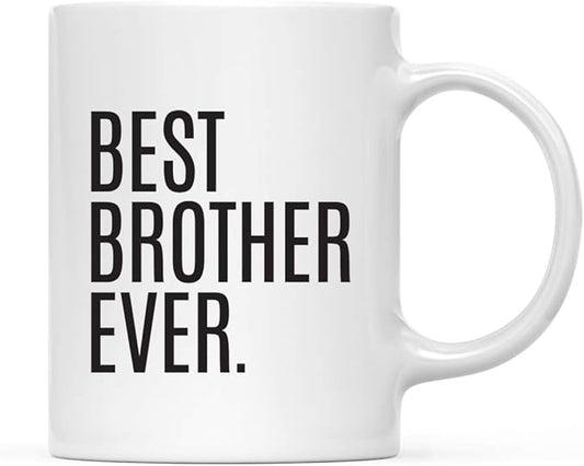 Andaz Press 11oz. Coffee Mug Birthday Gift, Best Brother Ever, 1-Pack