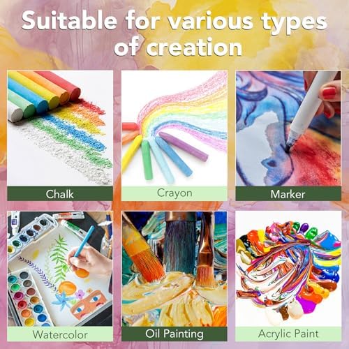 ESRICH 8x10 Canvas for Painting, 60 Pack Canvas Boards for Painting, Blank Canvases for Adult & Kids-Cotton Primed Painting Canvas Panels for Oil, Watercolor, Acrylic, Tempera. - Image 4