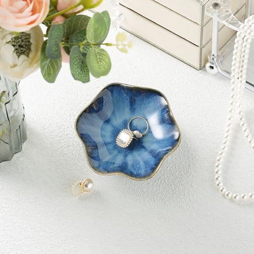 Ceramic Ring Dish, Jewelry Trinket Tray for Rings and Earrings - Image 2