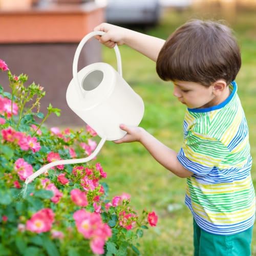 Plant Watering Can, 50 oz / 1500 ml Stainless Steel Metal - Modern Decorative with Long Spout for Indoor Potted Plants, Bonsai, Garden Flowers, Cream White - Image 7