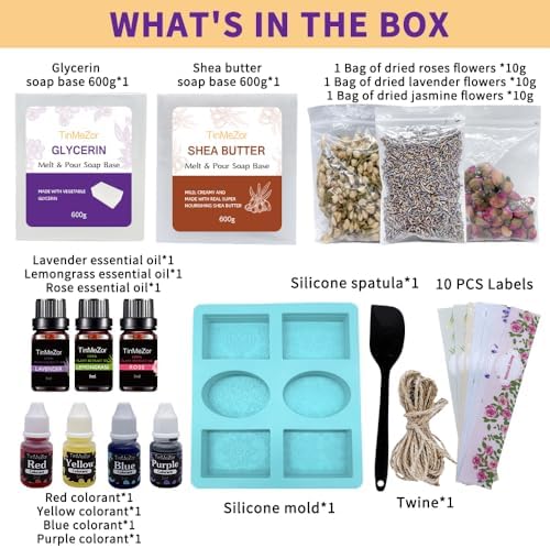 TinMeZor Soap Making Kit for Adults - DIY Kit for Beginner - Image 2