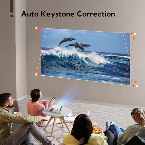 Mini Projector with WiFi and Bluetooth, AKIYO 2026 Upgraded Projector 1080P - Image 6