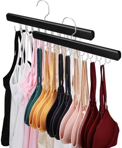 NECAMOCU 2 Pack Bra Hanger for Closet Organizer, Premium Tank Top Hangers by NECAMOCU