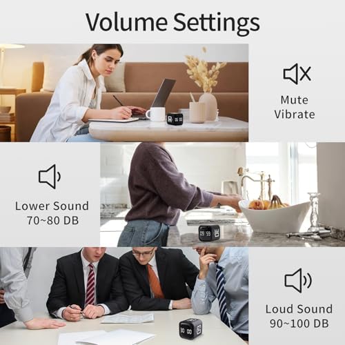 LUCKY TIME Rotating Productivity Timer 5/10/30/60min, Flip Timer, ADHD Tool - Image 5