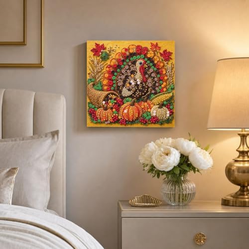 Framed Button Art Kit 11.8" DIY Mosaic Craft for Adults(Turkey) - Image 4