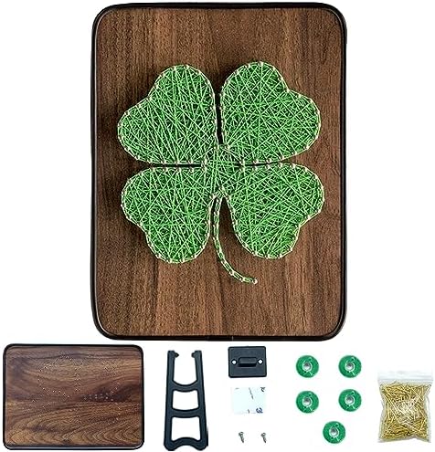 BAZIMA DIY String Art Kit for Beginner,Unique Gift, DIY Clover Craft Kit,Craft Kit for Holidays by BAZIMA+ALICE