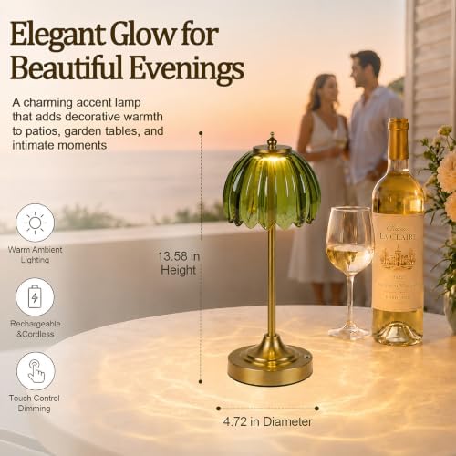 Rechargeable Cordless Table Lamp, 3 Color Temps & Stepless Dimming - Image 2